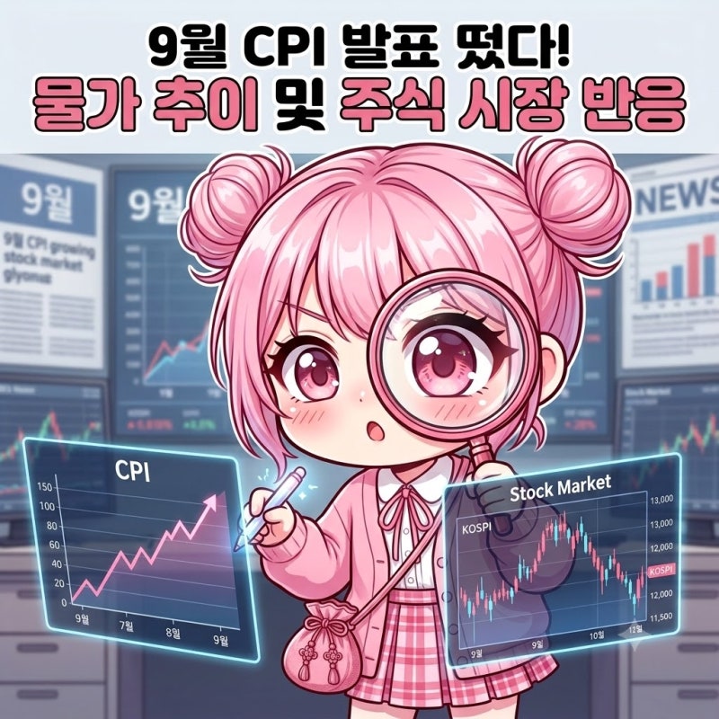 9월 CPI 발표 떴다! 10월 미국 금리 발표일과 물가 추이 및 주식 시장 반응