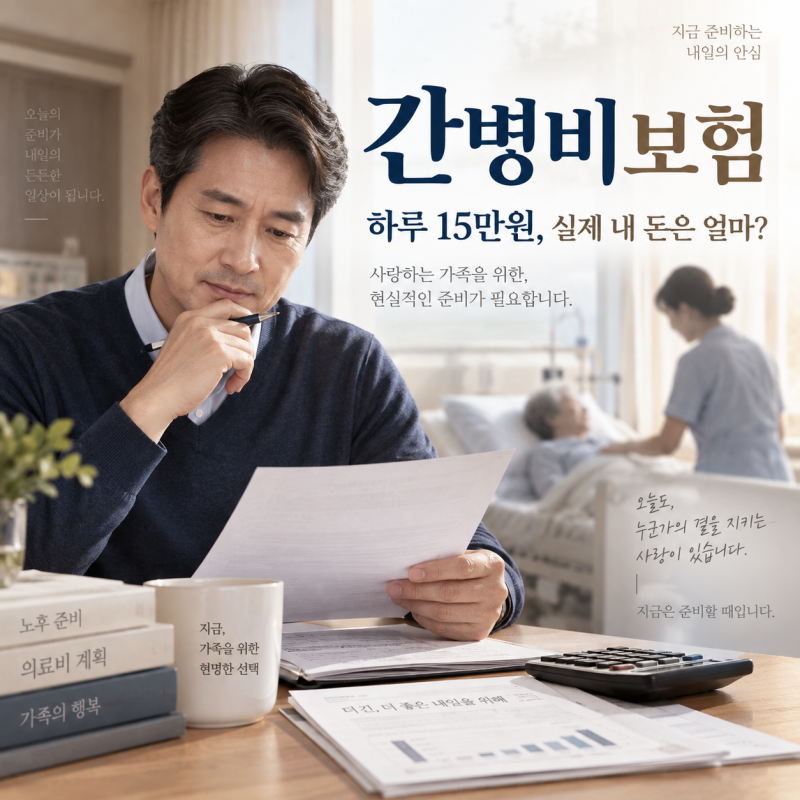 간병비 하루 15만원 든다면? 간병비보험 10만원·15만원, 실제 내 돈은 얼마?
