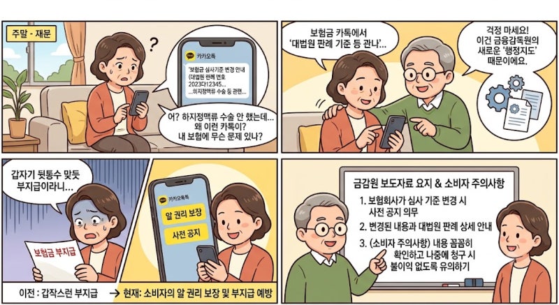 하지정맥류 실손보험 심사기준 변경 안내 카톡 받으셨나요