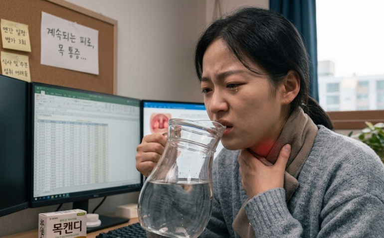 "물 삼키기도 편해집니다" 고통스러운 편도염 증상 빨리 가라앉히는 꿀팁