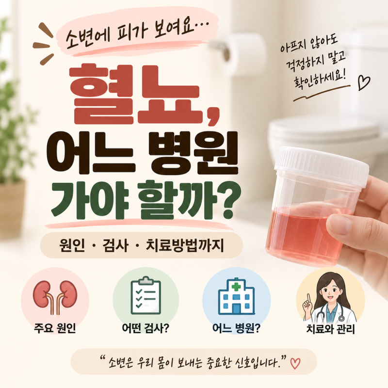 소변에 피가 보인다면 어느 병원 가야 할까? 혈뇨 원인·검사 총정리