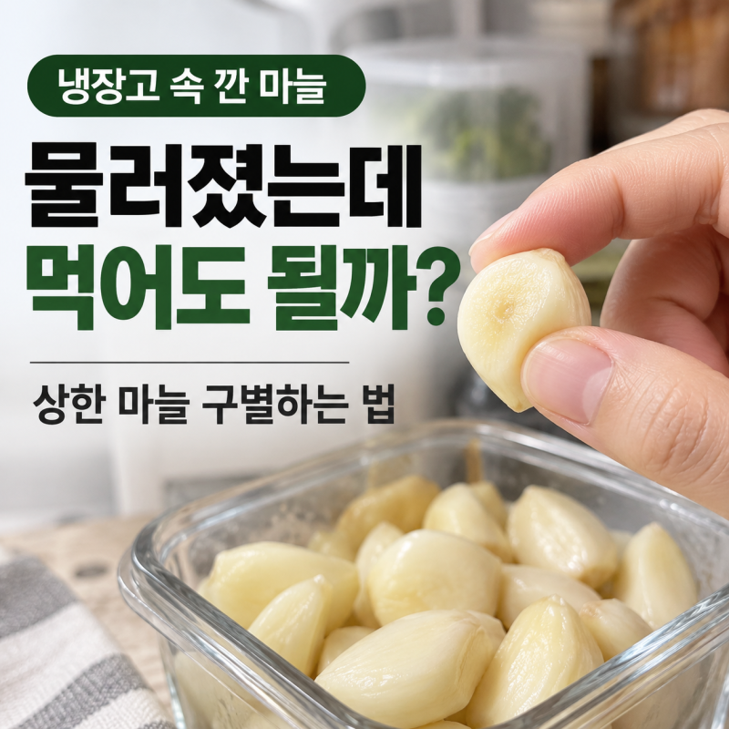 깐 마늘이 물러졌는데 먹어도 될까?상한 마늘 구별하는 법