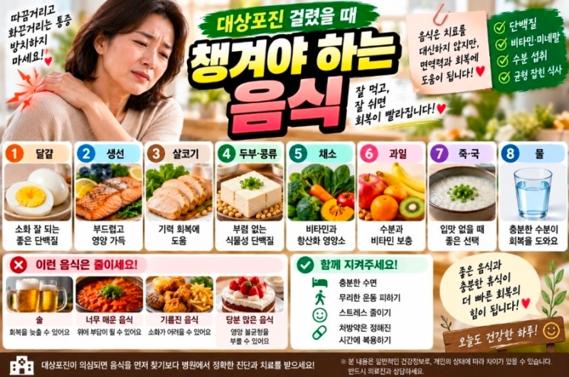 대상포진 걸렸을 때 챙겨야 하는 음식｜회복기 식단과 피하면 좋은 음식