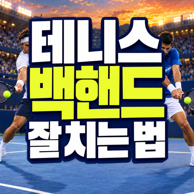 테니스 백핸드 잘 치는 법｜한손·양손 차이와 그립·타점·공이 뜨는 이유
