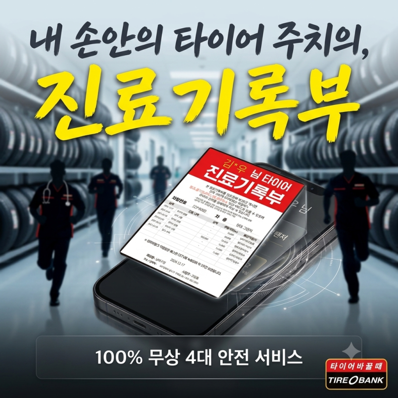 [울산 삼산 타이어뱅크]"언제 갈았더라?" 가물가물했던 내 차 신발, 모바일 진료기록부 한 장....