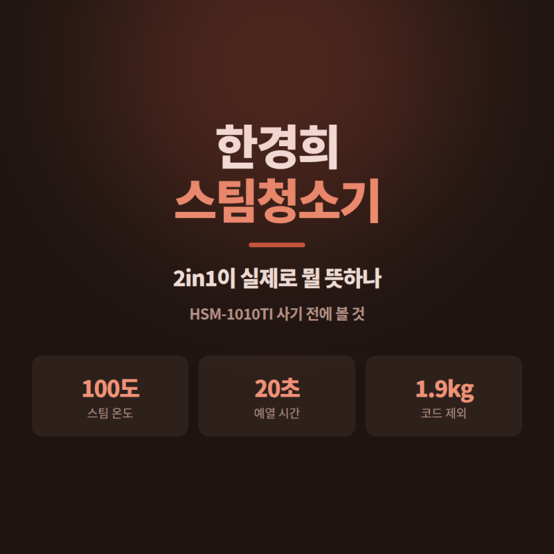 한경희 스팀청소기 후기, 2in1 HSM-1010TI 사기 전에 볼 것