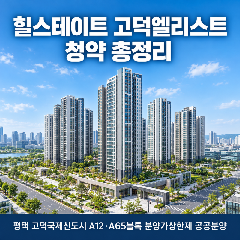 힐스테이트 고덕엘리스트 분양가는 얼마이고 청약 일정은 언제인가요