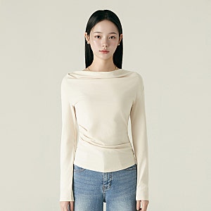 로엠 드레이프 티셔츠 RMLWF49RT1 이거 입으면 코디 끝났어요