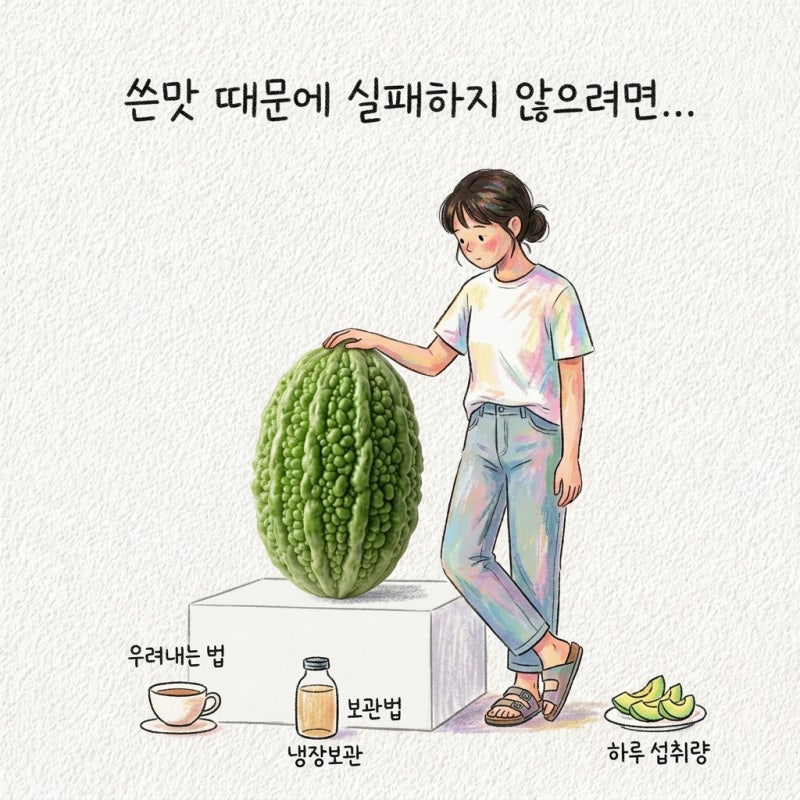 여주차 우려내는 법 보관법 하루 섭취량 냉장보관