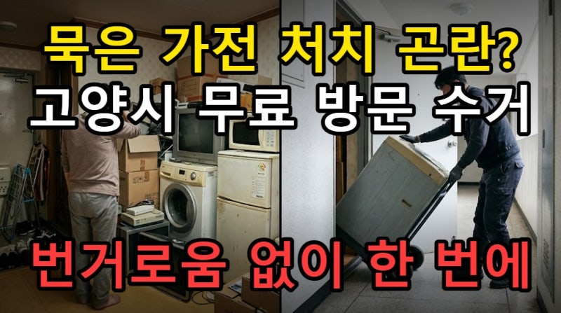 고양시 폐가전 무상수거 방법, 대형 소형 가전 배출 품목 기준 확인