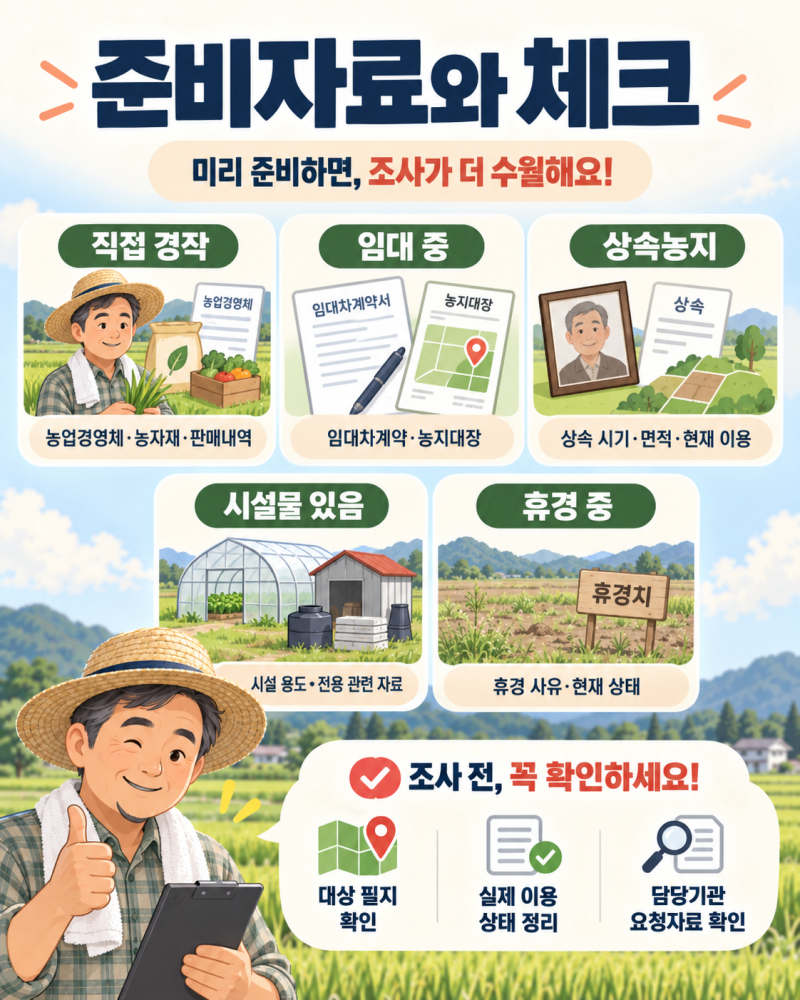 2026 농지 전수조사 연락 받으면 어떻게 해야 할까? 준비서류와 확인사항