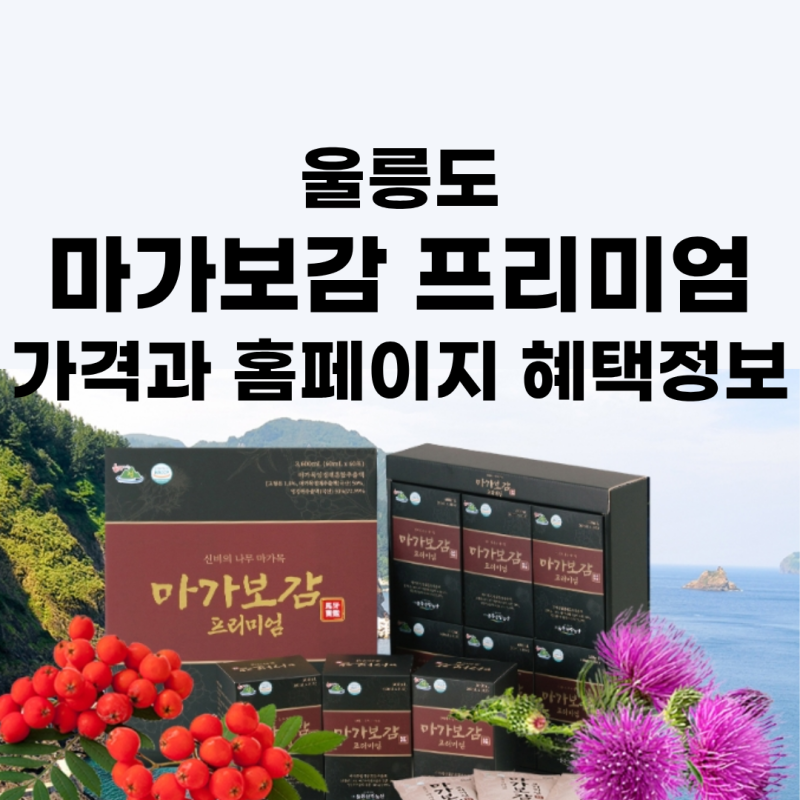 울릉도 마가보감 프리미엄 가격과 마가목의 효능 후기