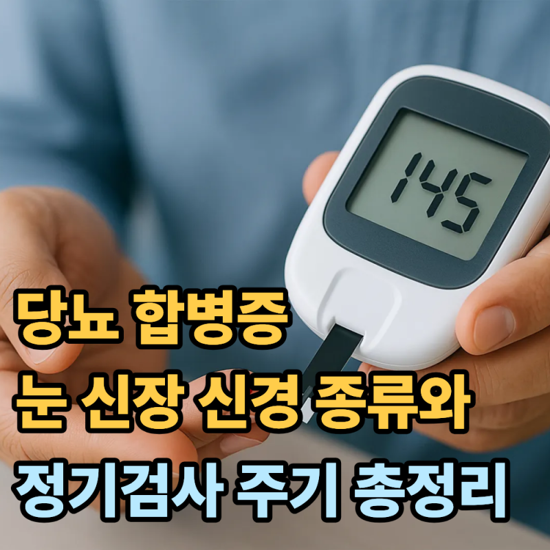 당뇨 합병증 눈·신장·신경 종류와 정기검사 주기 총정리