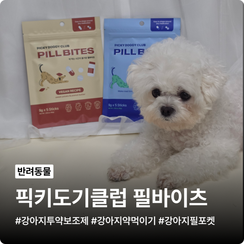 강아지투약보조제 픽키도기클럽 필바이츠 급여 후기