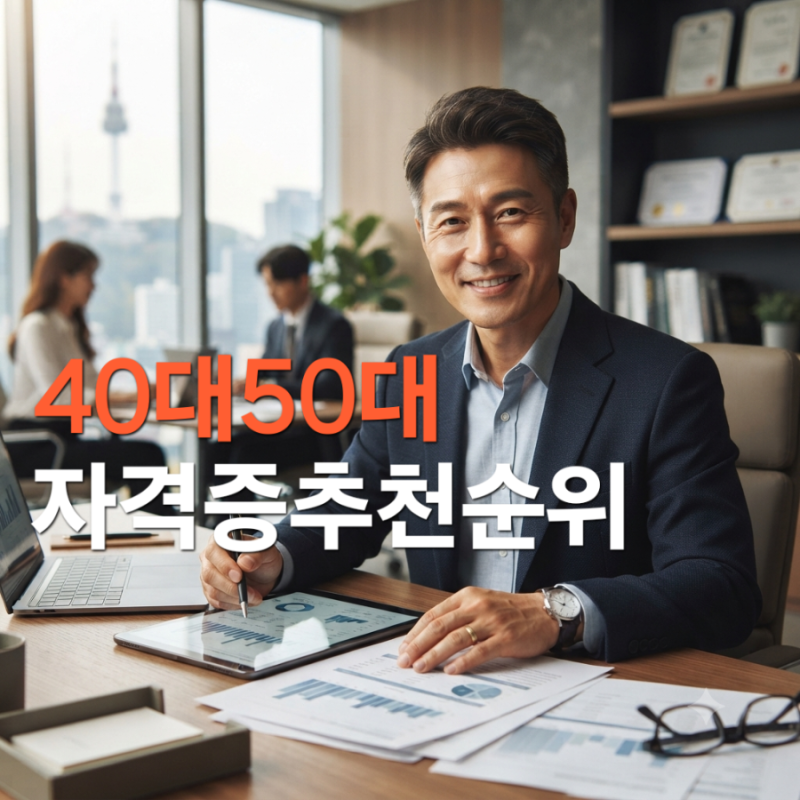 40대 50대 자격증 추천 순위, 현실적인 수입과 재취업 성공 팁