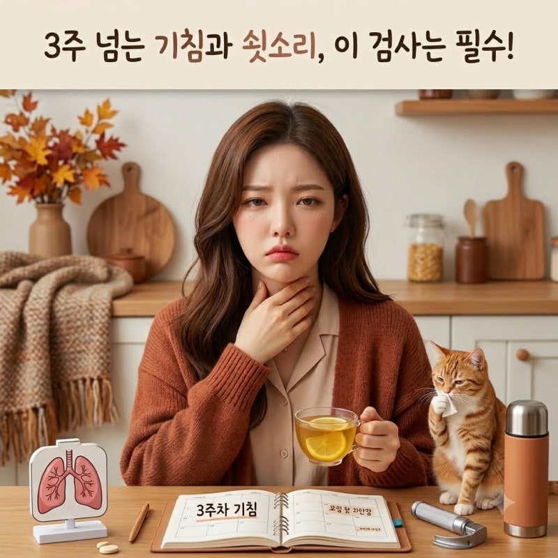 기침이 3주 이상 멈추지 않고 쉰 목소리가 날 때 꼭 받아봐야 할 검사