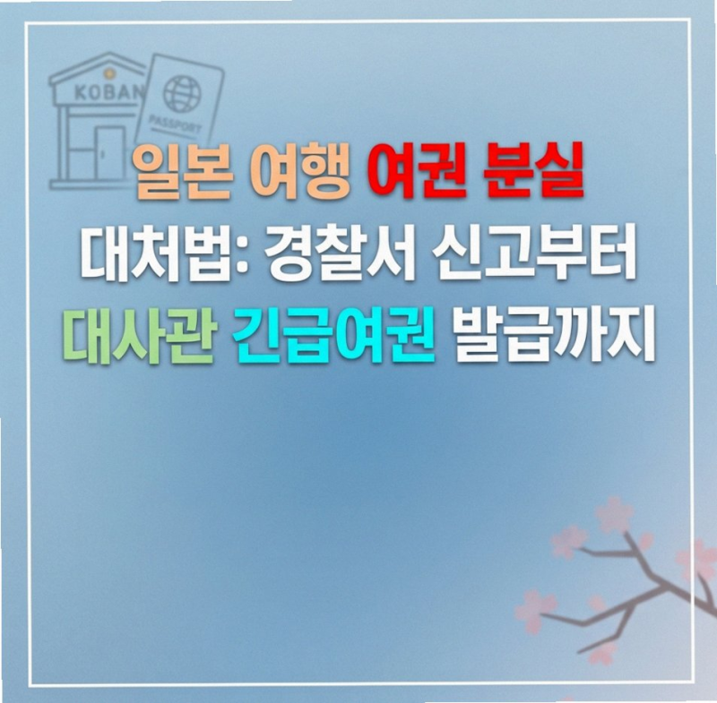 일본 여행 여권 분실 시 멘붕 금지! 긴급여권 발급 3천 건 돌파 현실 대처법