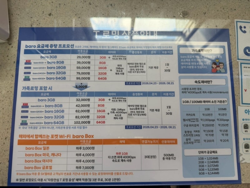 나트랑 SKT 로밍 후기. 가족로밍 3천원 추가로 데이터 같이 쓰기