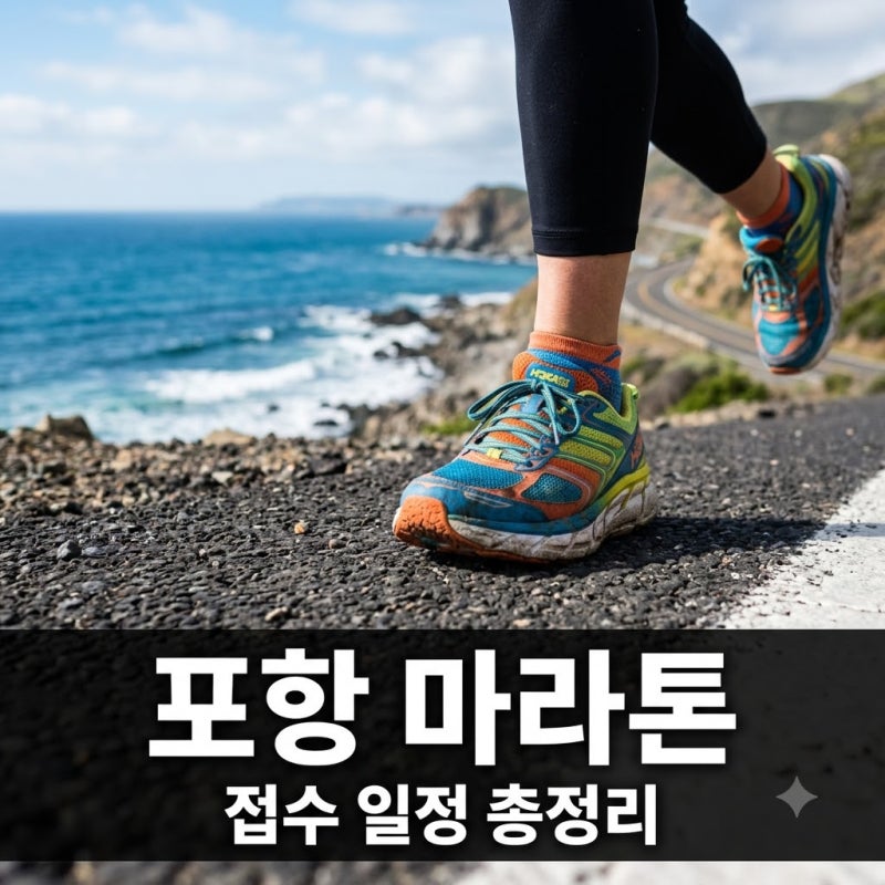 바다 보며 뛴다니.. 포항마라톤대회일정 확인하고 신청 서둘러야 하는 이유
