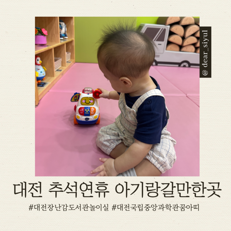 대전 추석연휴 아기랑 가볼만한곳｜영유아 실내놀이터 2곳 장난감도서관·꿈아띠