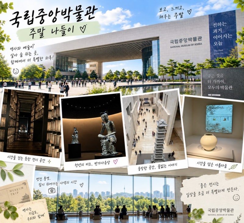 아재‘s 픽｜아이와 가볼 만한 곳｜국립중앙박물관 주말 나들이 관람 후기, 관람료·주차·운....
