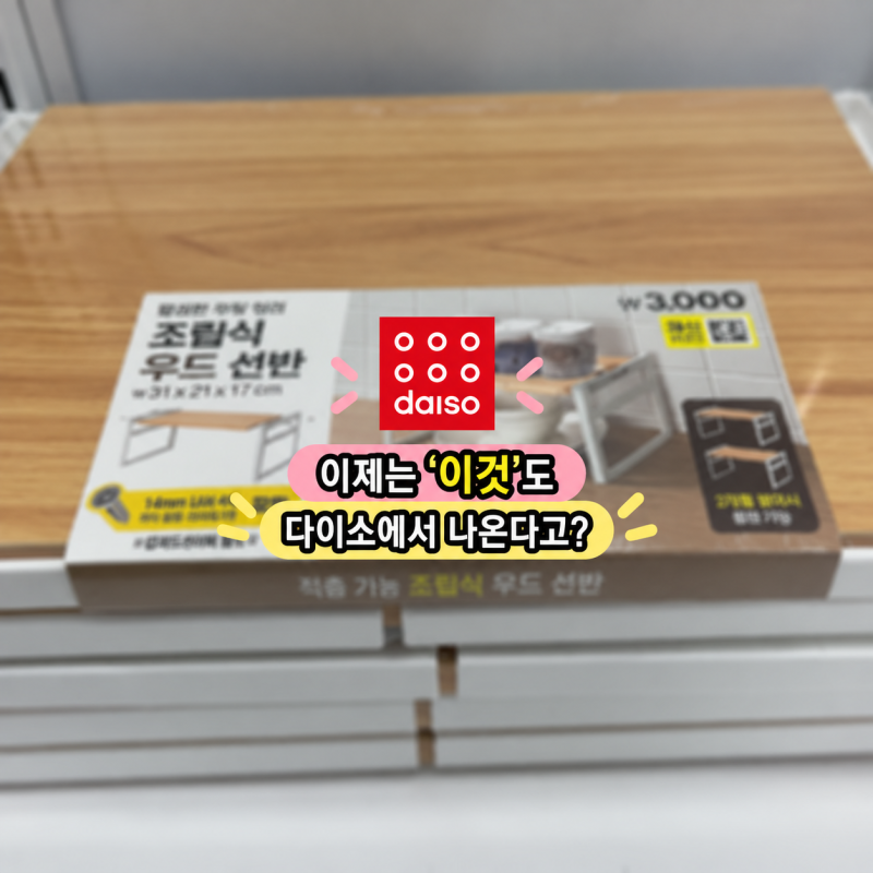 "'이것'도 나온다고.."코스트코랑 트레이더스에서 핫한 제품이던데.. 다이소 선반