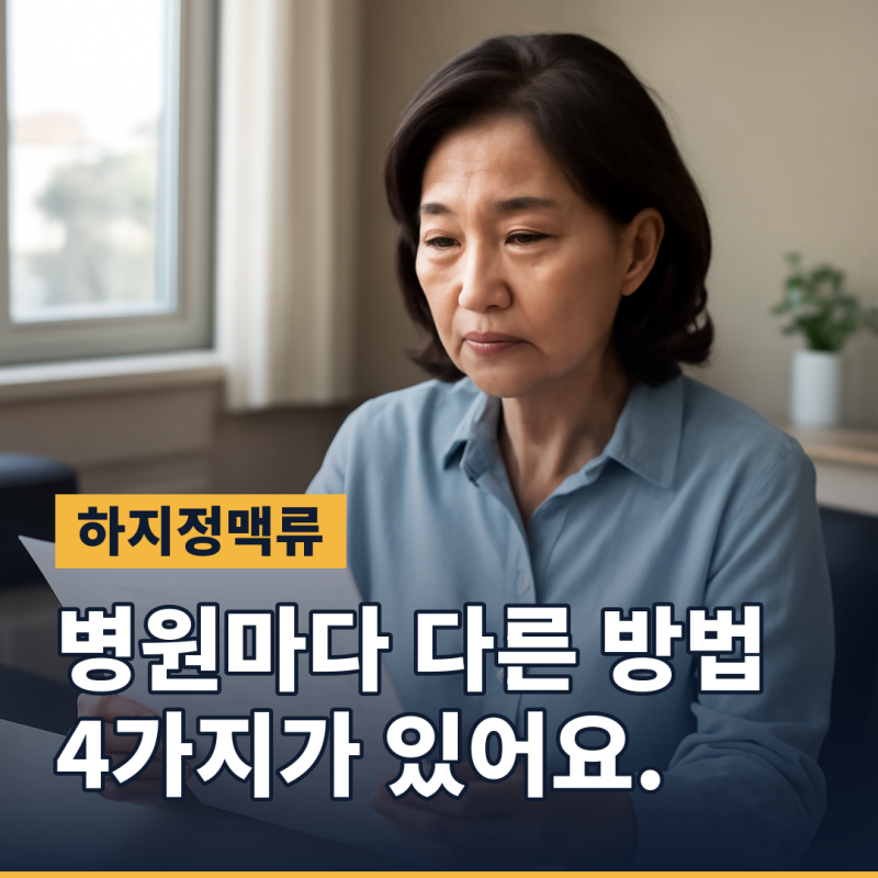 하지정맥류 수술방법, 건강보험은 어디까지 되나요 (2026년 기준)
