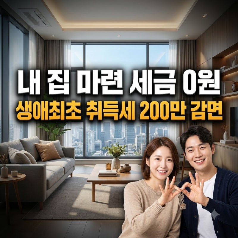 생애최초 취득세 감면 '200만원 전액 깎일까' 소득 기준 환급 신청