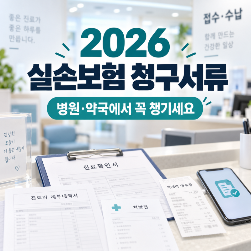 2026 실손보험 청구서류 총정리｜병원·약국에서 챙길 서류와 청구 방법