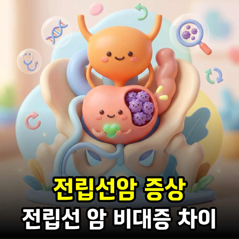 전립선암 증상, 전립선암과 전립선 비대증 어떻게 다를까?