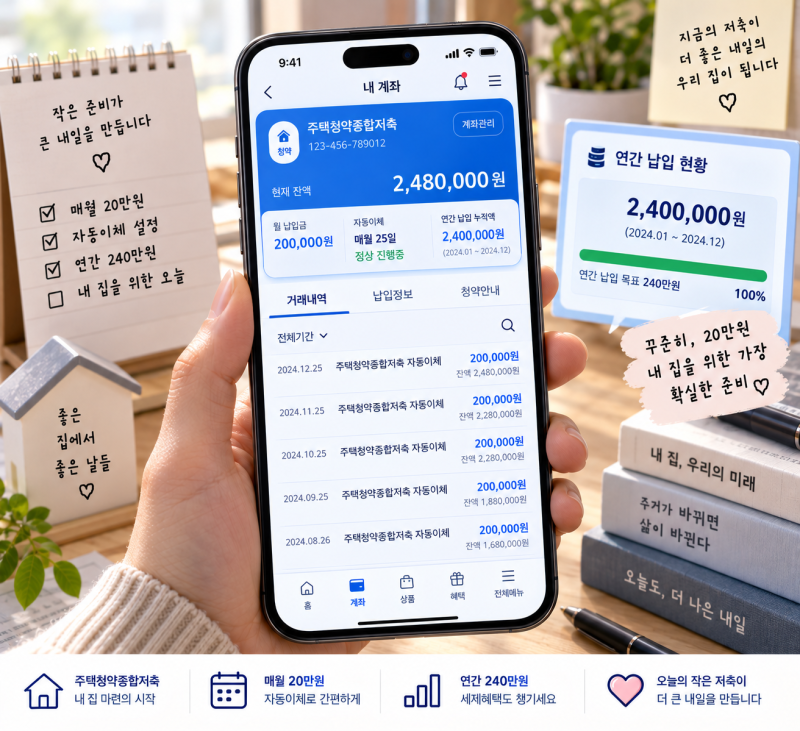 [테크 꿀팁] "매달 붓는 주택청약, 연말정산 때 세금 폭탄을 막아주는 치트키였다고?" 무주택 ....