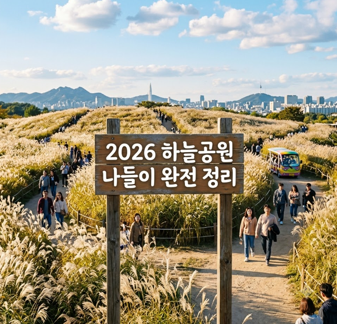 서울 억새축제 주차부터 맹꽁이열차 시간까지｜2026 하늘공원 나들이 완전 정리