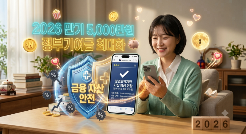 만기 5000만 원! 청년도약계좌 정부기여금 확대 & 중도해지 방지 담보대출 짠테크