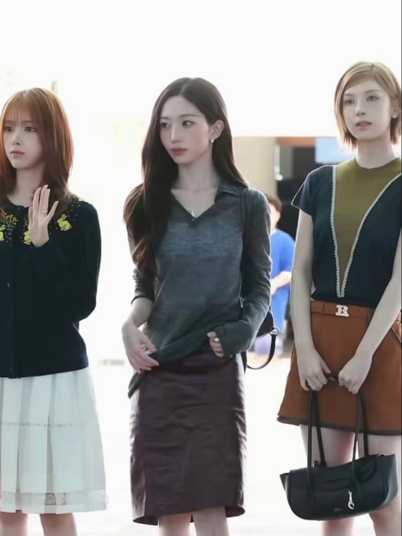 엔믹스 배이, 역대급 소두 비주얼 뽐낸 공항 패션 분석