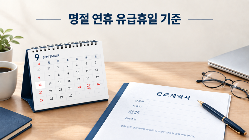 추석 공휴일 유급휴일 기준 총정리, 5인 미만 사업장은 다릅니다