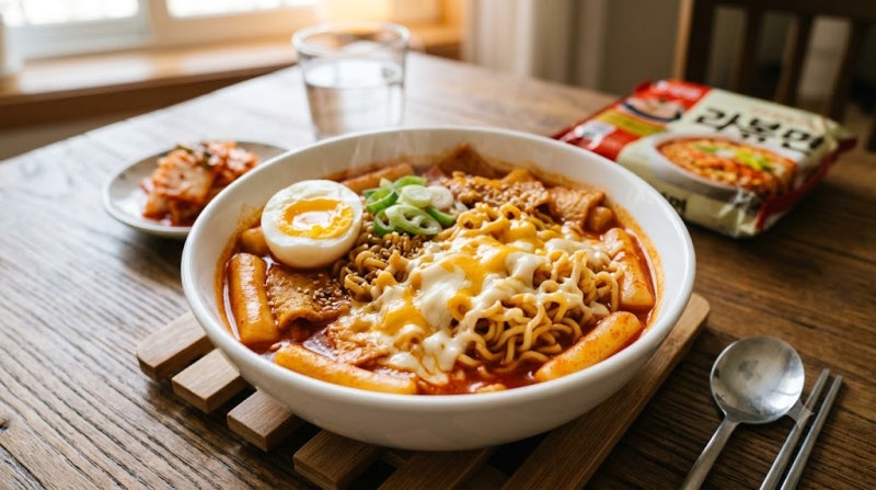 편의점 조합 라볶이 황금레시피! 컵라면으로 7분 만에 만드는 초간단 야식