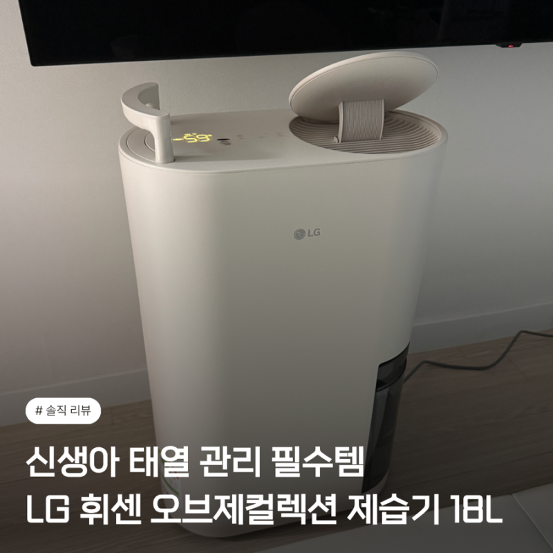 [신생아 태열 관리 필수템] LG 휘센 오브제컬렉션 제습기 18L 솔직 후기 (feat. 신혼부부 가전 甲....
