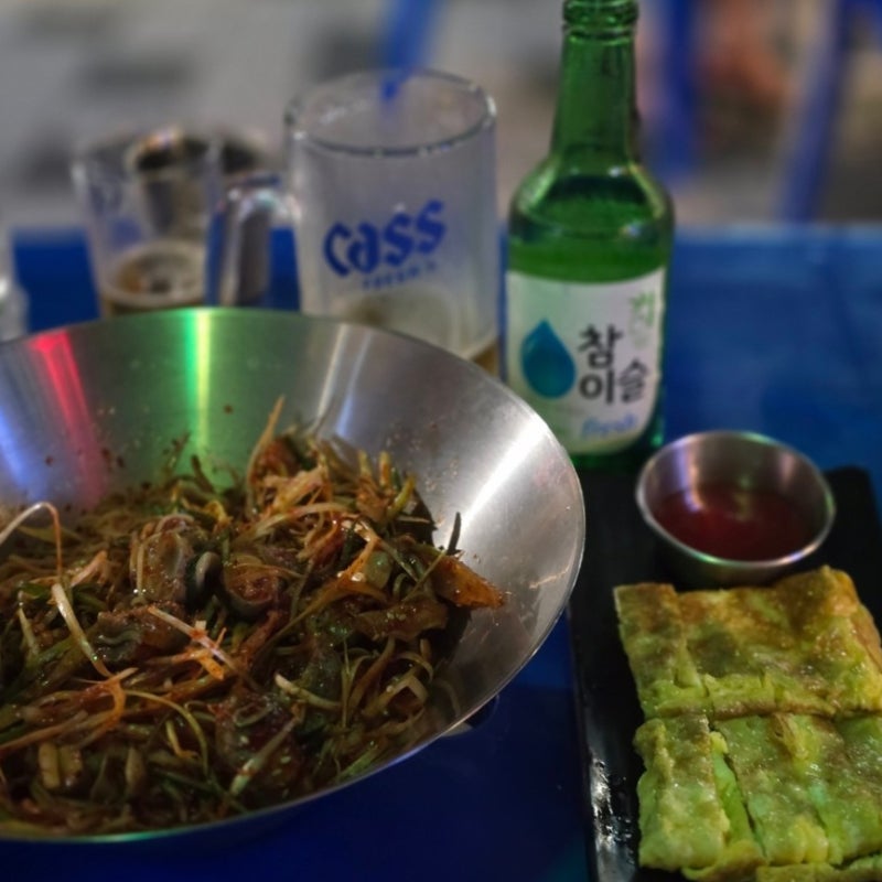선릉 야장 술집 을지로골뱅이 야장에서 즐기는 치킨 골뱅이
