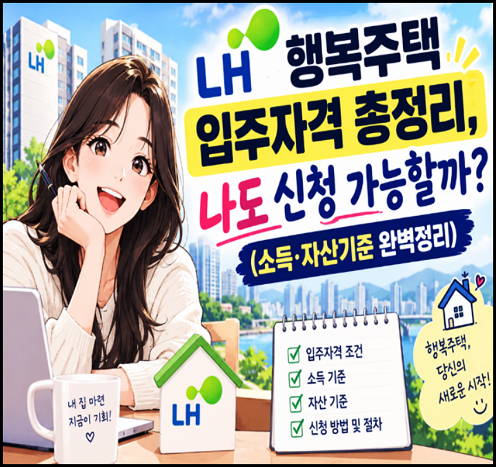 LH 행복주택 입주자격 총정리, 나도 신청 가능할까 (소득·자산기준 완벽정리)