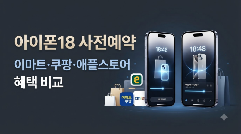 아이폰18 사전예약 어디서 할까?｜이마트·쿠팡·애플스토어 혜택 비교