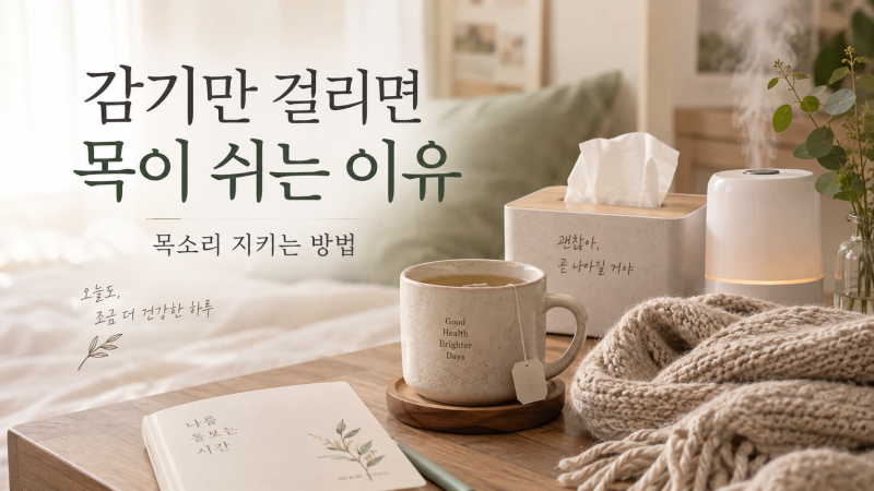 감기만 걸리면 목이 쉬는 이유｜목소리 안 쉬게 하는 방법까지