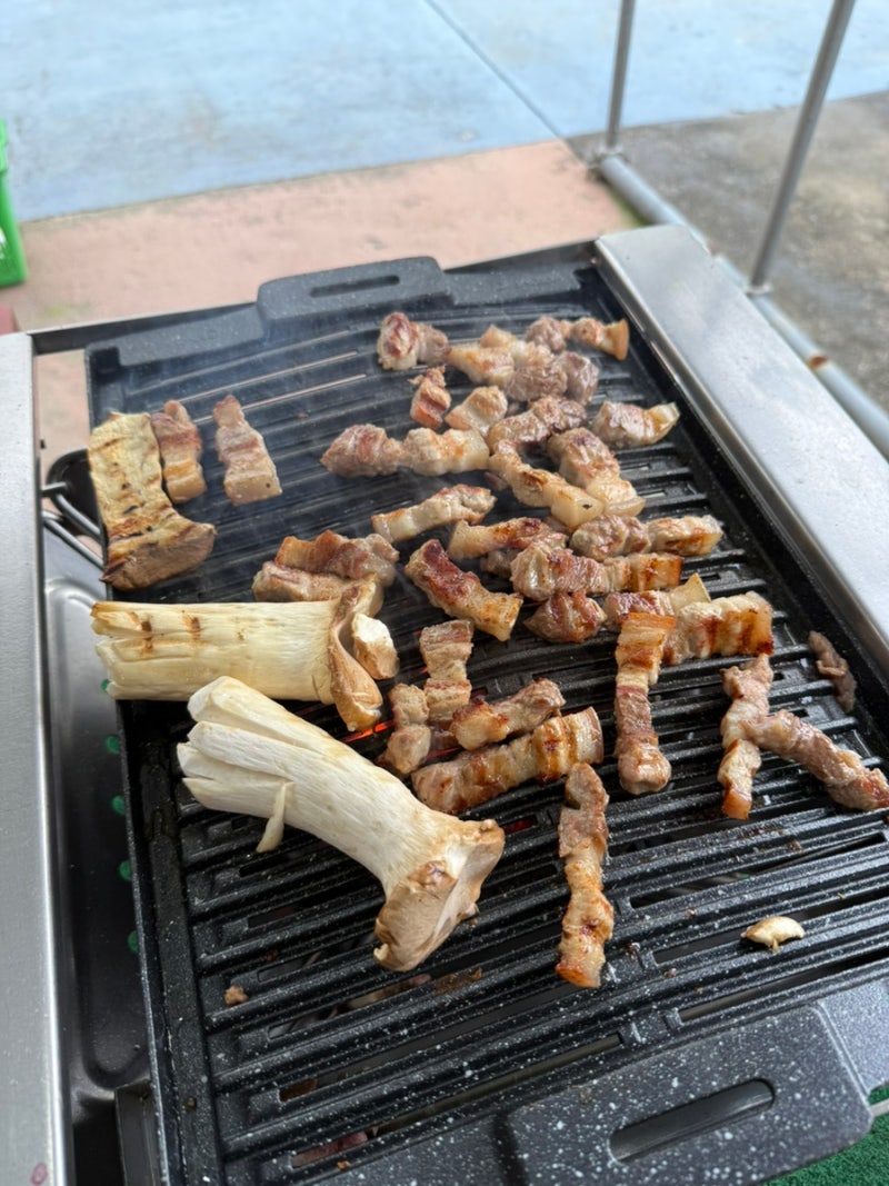 [오산/맛집] 오산별빛터널바베큐 아이랑 캠크닉/ 아이랑 모임 외식 /돼지고기 맛집 후기