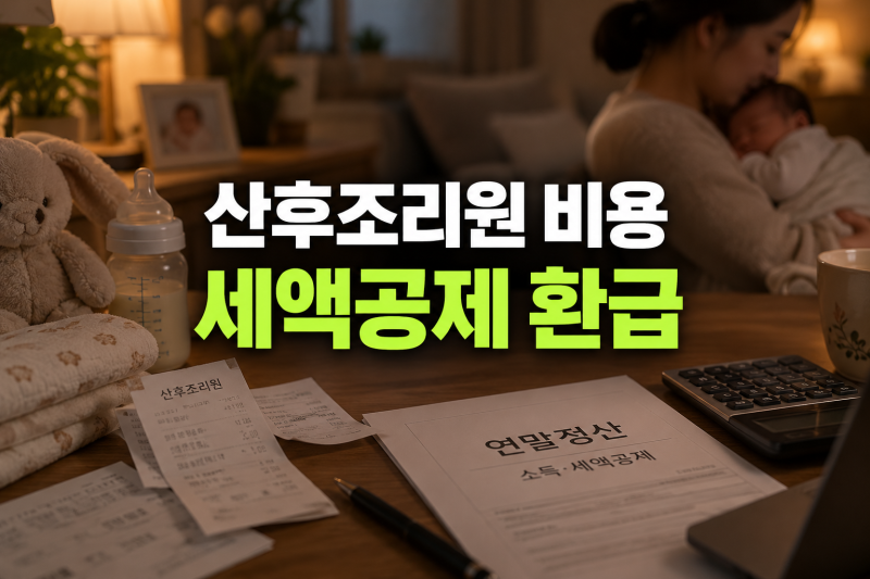 산후조리원 비용 세액공제 조건, 환급 방법 및 연말정산 제출 서류 총정리