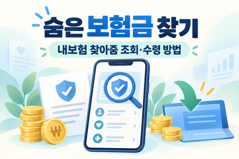 [재테크 기초] 숨은 보험금 찾기: 내보험 찾아줌 조회 및 온라인 청구 방법 총정리