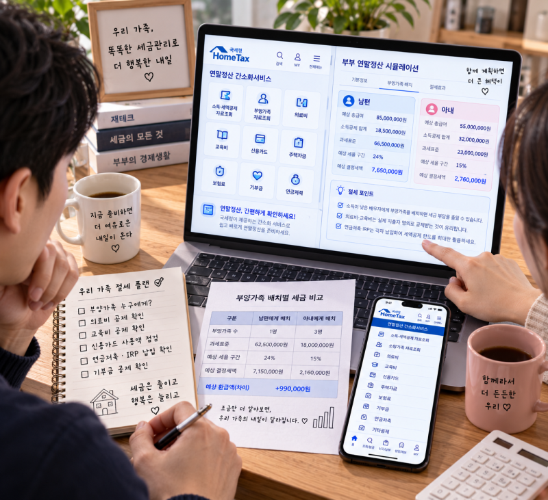 [테크 꿀팁] "맞벌이 부부 연말정산, 아무 생각 없이 나누면 세금 폭탄 맞는다?" 부양가족 공....
