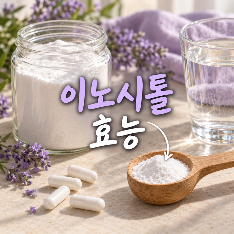 이노시톨 효능과 부작용, 먹고 여드름이 난다면?
