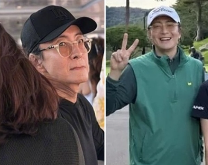 “배용준 맞아?” 백발 장발로 확 달라진 근황.. 14세 장타자와 라운딩한 이유