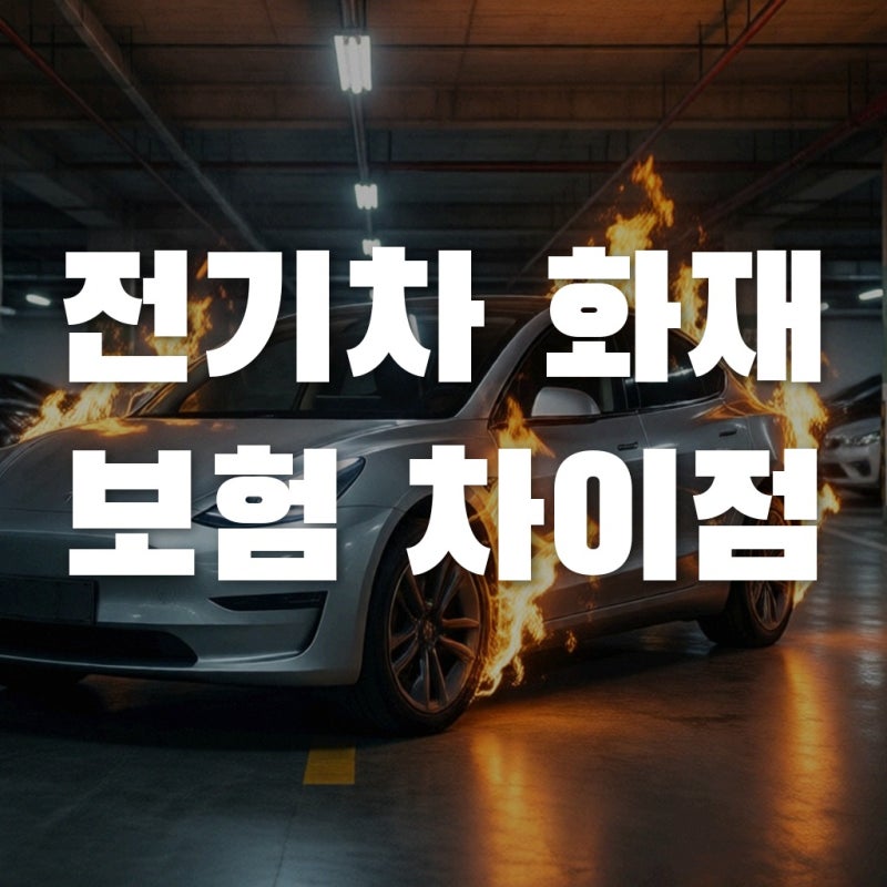 전기차 화재 시 자동차 보험과 일상생활배상책임보험 보장 차이점 정리