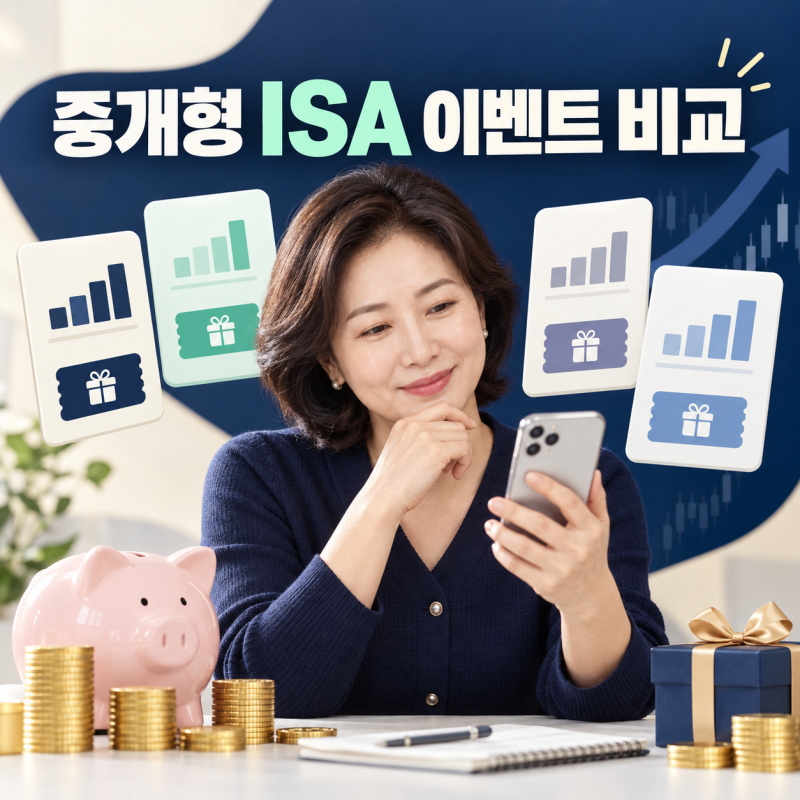 중개형 ISA 계좌 개설 이벤트 비교, 2026년 9월 증권사 혜택 어디가 좋을까?