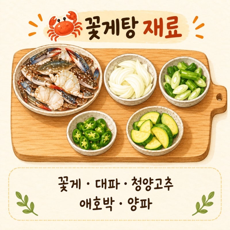[엄마 레시피] 구수하고 칼칼한 꽃게탕 끓이는 법